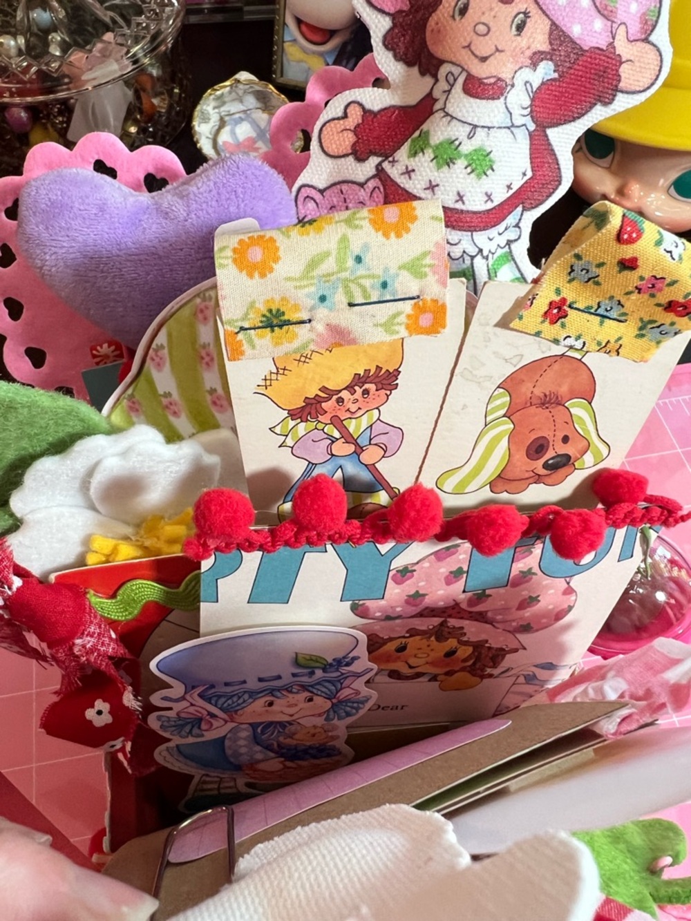 Strawberry Shortcake Desktop Handmade Memory Dex card Tray - Picture 8 of 10